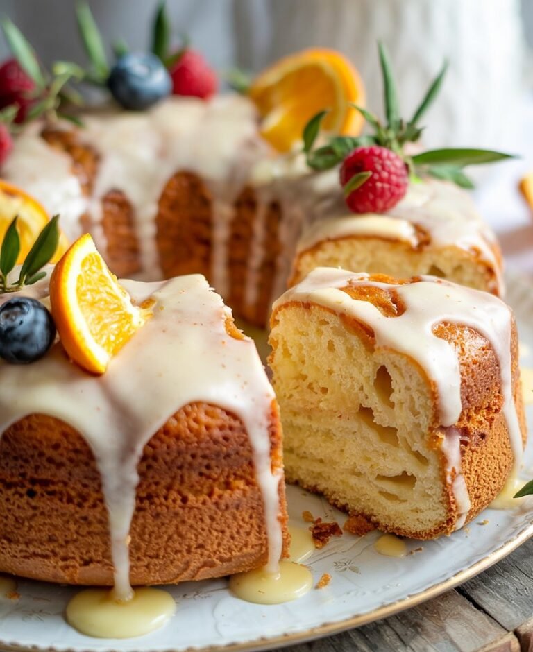 Honey & Orange Blossom Sponge Cake